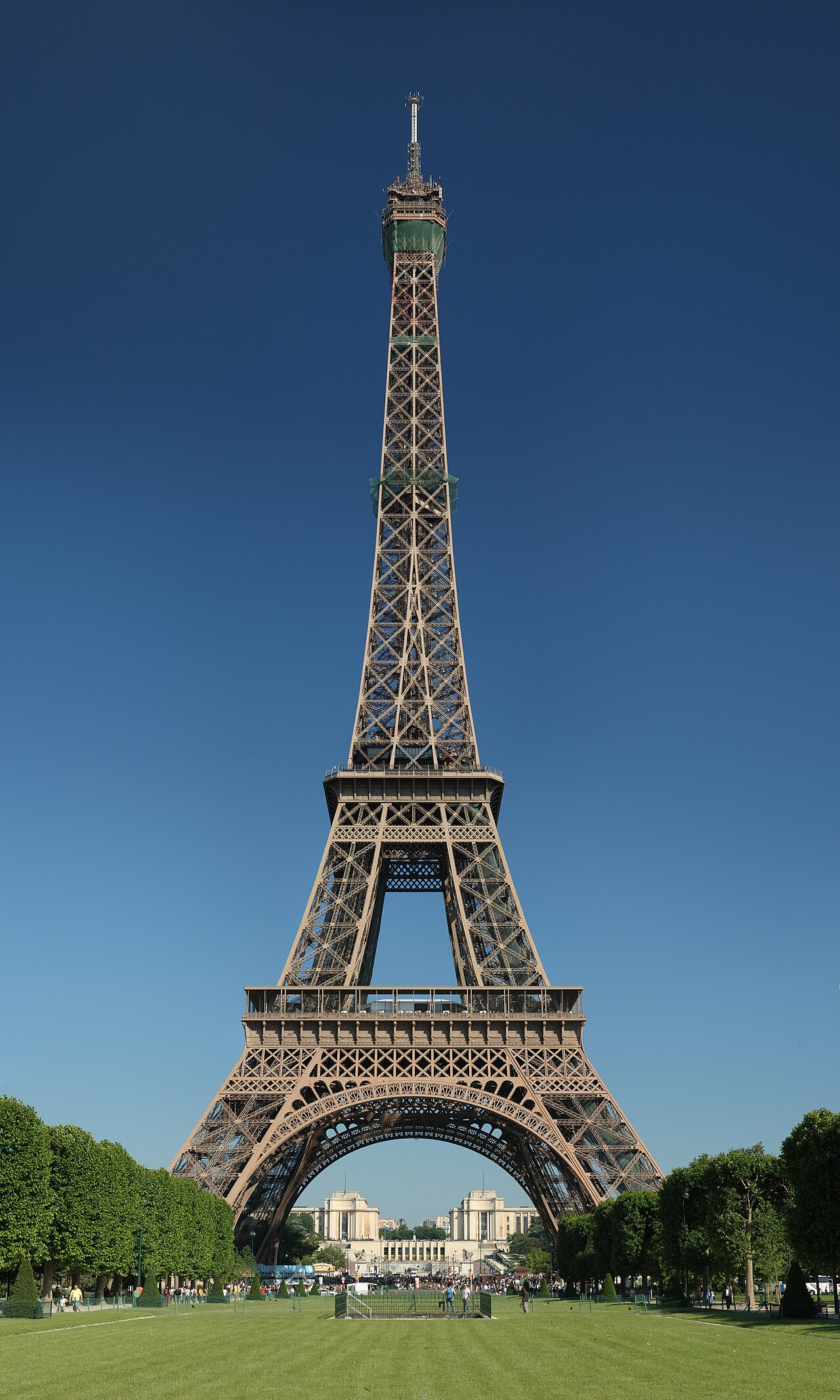 The Eiffel Tower seen from Paris